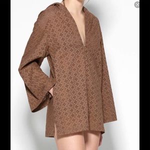 MARYSIA RESORT DUNMORE HOODED EYELET TUNIC